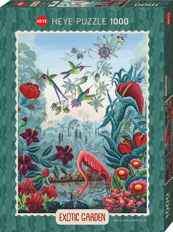 HEYE | Bird Paradise - Exotic Garden | Marie Amalia Bartolini | 1000 Pieces | Jigsaw Puzzle