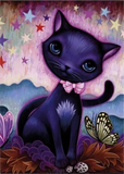 HEYE | Black Kitty - Dreaming | Jeremiah Ketner | 1000 Pieces | Jigsaw Puzzle