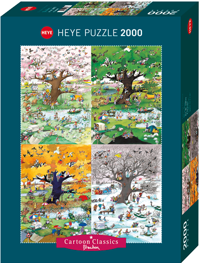 HEYE | Four Seasons - Cartoon Classics | Roger Blachon | 2000 Pieces | Jigsaw Puzzle