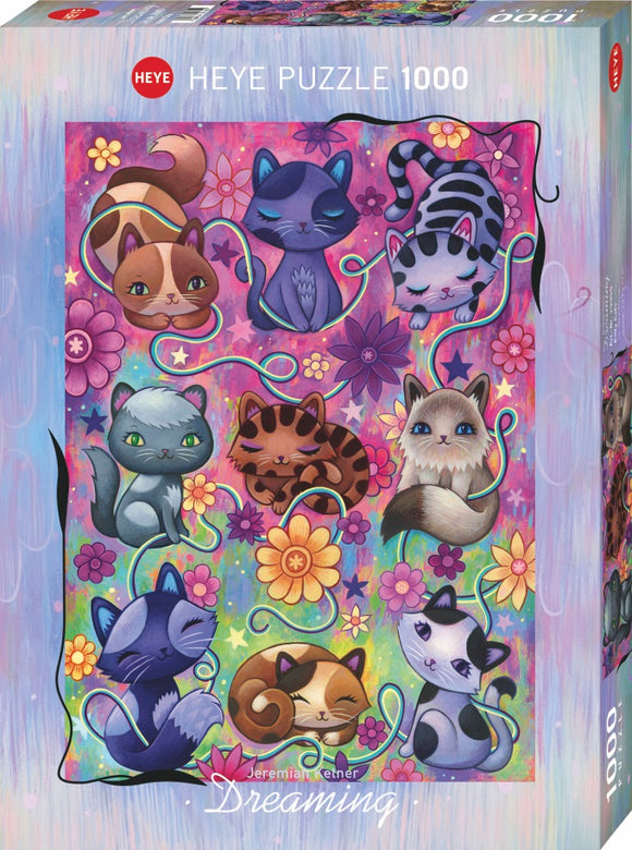 HEYE | Kitty Cats - Dreaming | Jeremiah Ketner | 1000 Pieces | Jigsaw Puzzle