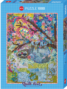 Sewn Sloth - Quilt Art | Laura Heine | Heye | 1000 Pieces | Jigsaw Puzzle