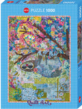 HEYE | Sewn Sloth - Quilt Art | Laura Heine | 1000 Pieces | Jigsaw Puzzle