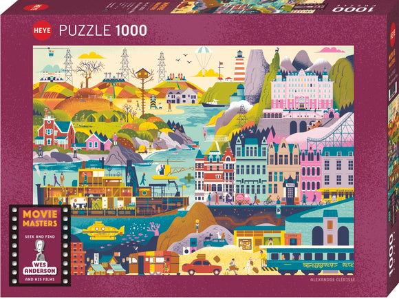 Wes Anderson Films - Movie Masters | Heye | 1000 Pieces | Jigsaw Puzzle