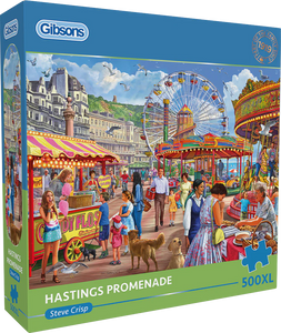 Hastings Promenade - Steve Crisp | Gibsons | 500 XL Pieces | Jigsaw Puzzle