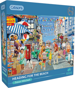 Heading For The Beach - Trevor Mitchell | Gibsons | 1000 Pieces | Jigsaw Puzzle