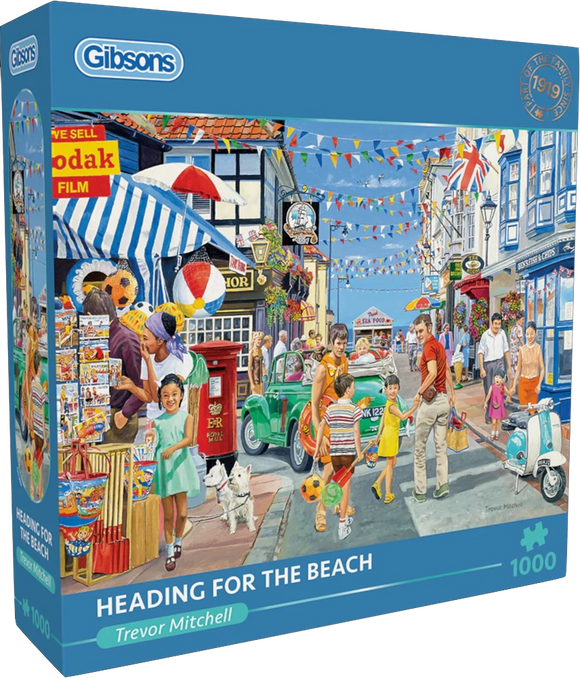 Heading For The Beach - Trevor Mitchell | Gibsons | 1000 Pieces | Jigsaw Puzzle