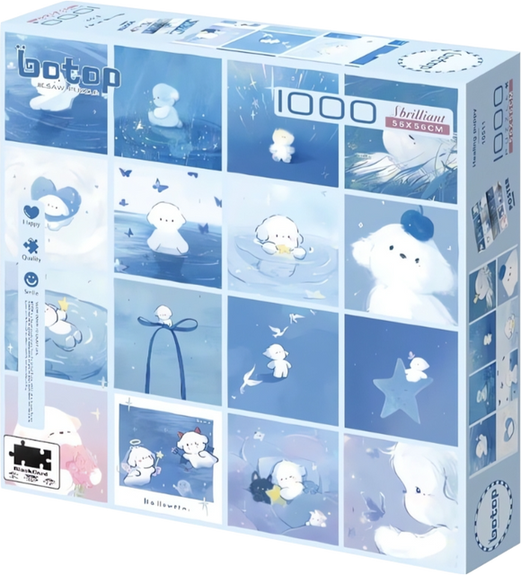 Healing Puppy | Blackcard | Botop | 1000 Pieces | Jigsaw Puzzle