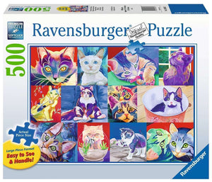 Hello Kitty Cat | Ravensburger | 500 Extra Large Pieces | Jigsaw Puzzle