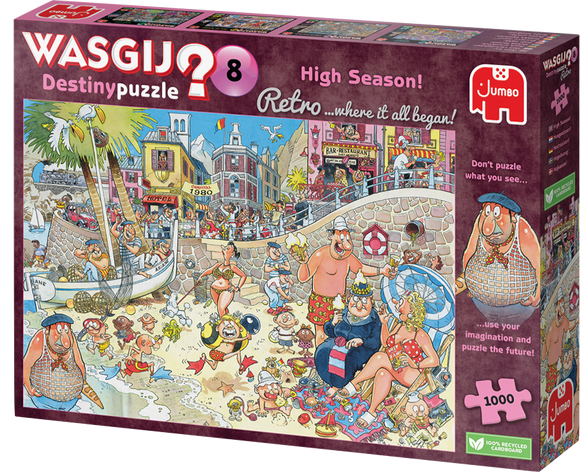 High Season! - Destiny No.8 | Wasgij? Retro | Jumbo | 1000 Pieces | Jigsaw Puzzle