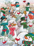 Hill Of Snowmen - Janet Stever | Cobble Hill | 500 Pieces | Jigsaw Puzzle