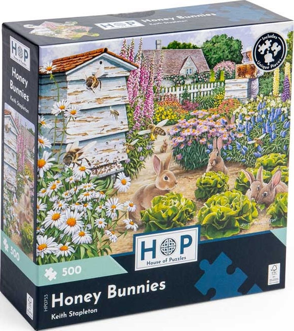 Honey Bunnies - Keith Stapleton | House Of Puzzles | 500 Pieces | Jigsaw Puzzle