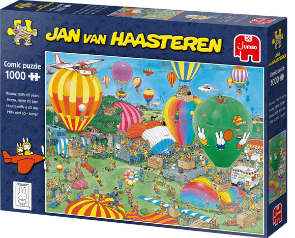 Hooray, Miffy 65 Years - Jan van Haasteren | JUMBO | 1000 Pieces | Jigsaw Puzzle