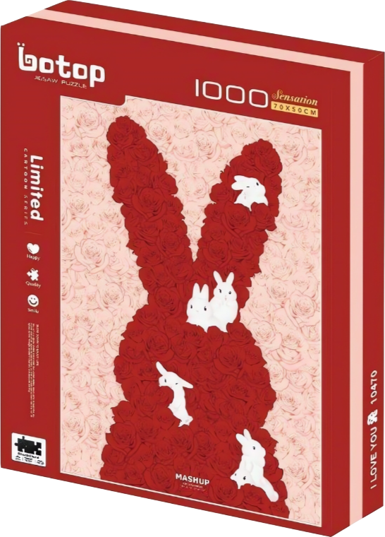 I Love You - Bunny | Botop | 1000 Pieces | Jigsaw Puzzle