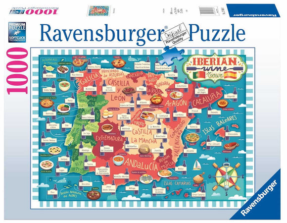 Iberian Wine Tour - Silvia Sponza | Ravensburger | 1000 Pieces | Jigsaw Puzzle