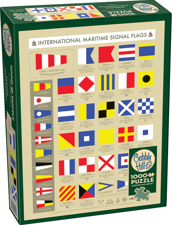 International Maritime Signal Flags | Cobble Hill | 1000 Pieces | Jigsaw Puzzle
