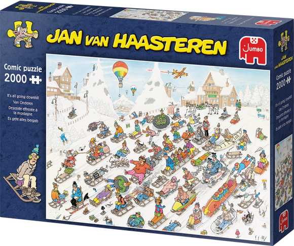 It's All Going Down Hill - Jan van Haasteren | JUMBO | 2000 Pieces | Jigsaw Puzzle