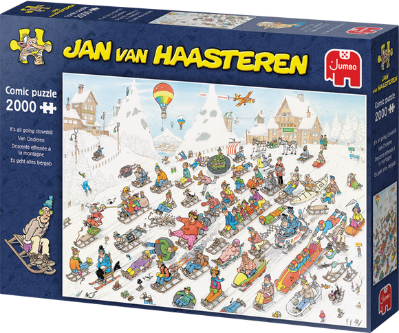 It's All Going Downhill - Jan van Haasteren | Jumbo | 2000 Pieces | Jigsaw Puzzle