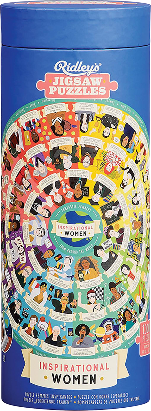 Inspirational Women | Ridley | 1000 Pieces | Circular Jigsaw Puzzle