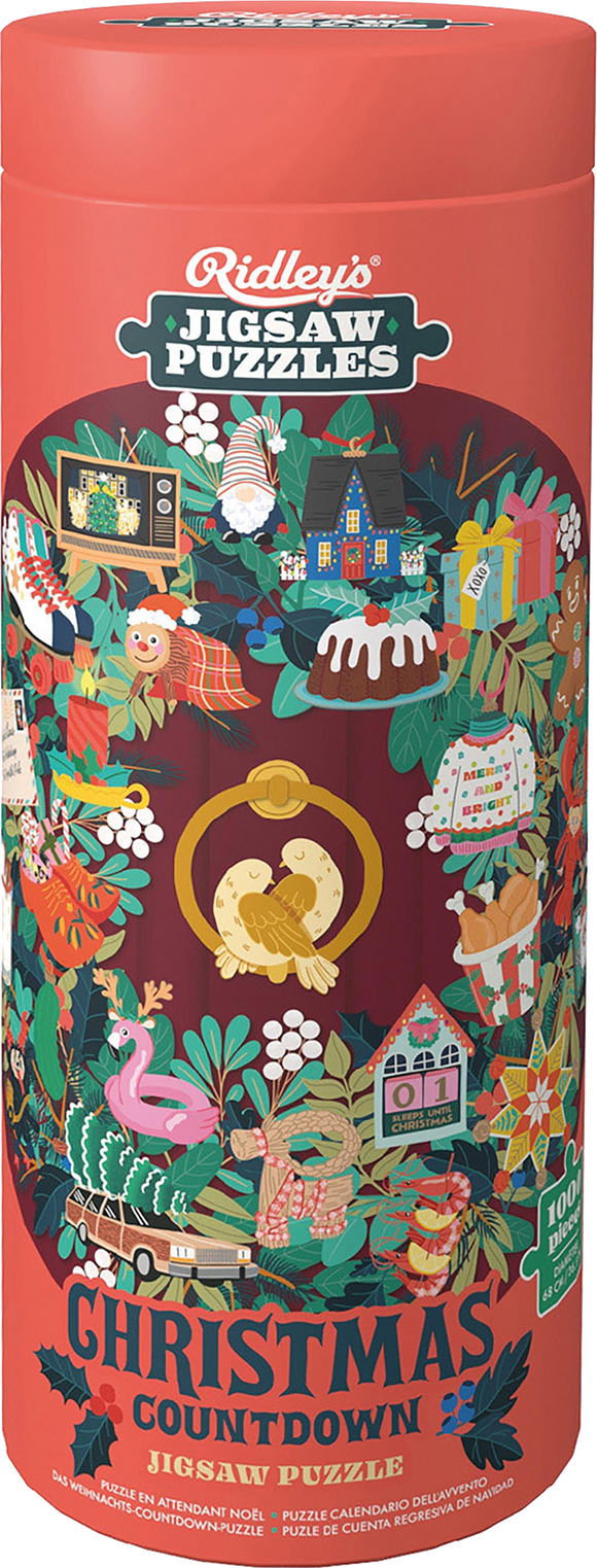 Christmas Countdown | Ridley | 1000 Pieces | Circular Jigsaw Puzzle