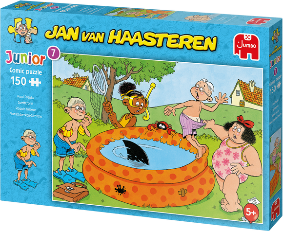 Pool Pranks - Junior No.7 | Jan van Haasteren | Jumbo | 150 Pieces | Jigsaw Puzzle