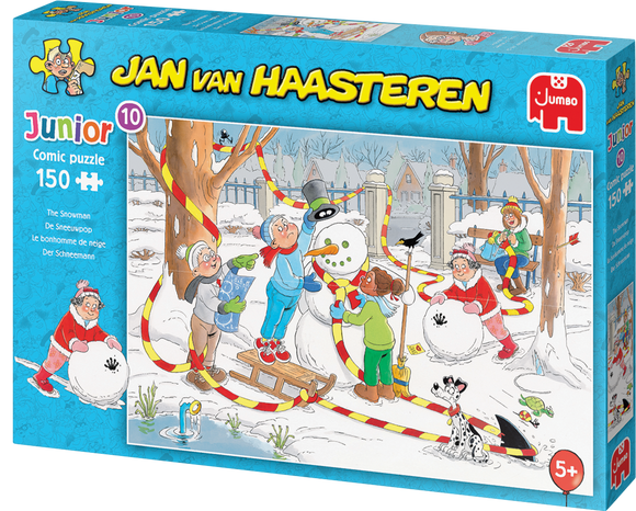 Snowman - Junior No.10 | Jan van Haasteren | Jumbo | 150 Pieces | Jigsaw Puzzle