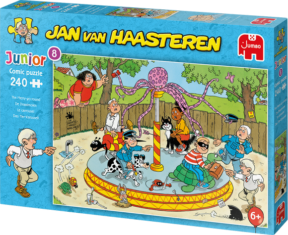 The Merry-go-round - Junior No.8 | Jan van Haasteren | Jumbo | 240 Pieces | Jigsaw Puzzle