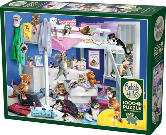 Kitten Slumber Party - Robert Giordano | Cobble Hill | 1000 Pieces | Jigsaw Puzzle