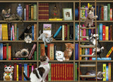 Kitty Librarians - Robert Giordano | Cobble Hill | 1000 Pieces | Jigsaw Puzzle