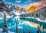 Lake Moraine In Winter | HDR Photography | Eurographics | 1000 Pieces | Jigsaw Puzzle