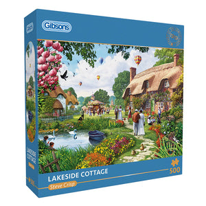 Lakeside Cottage - Steve Crisp | Gibsons | 500 Pieces | Jigsaw Puzzle