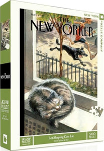 Let Sleeping Cats Lie - Peter de Sève | New York Puzzle Company | 500 Pieces | Jigsaw Puzzle