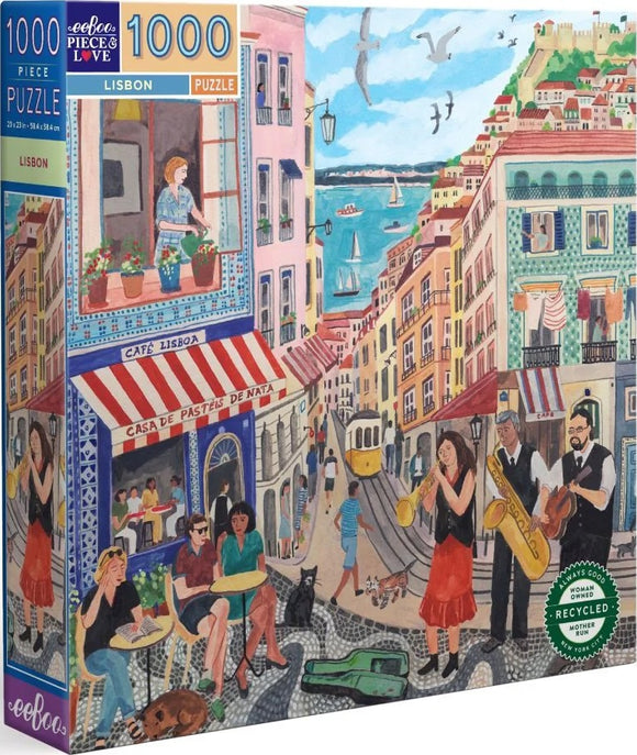 Lisbon - Miranda Sofroniou | Eeboo | 1000 Pieces | Jigsaw Puzzle