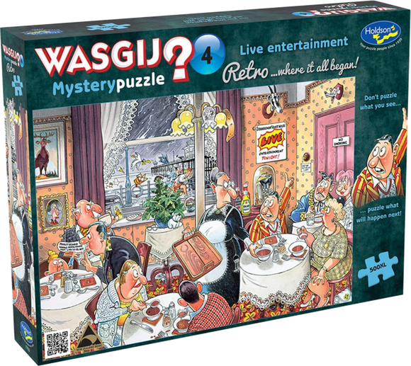 Live Entertainment - Mystery No.4 | Wasgij? | Holdson | 500 XL Pieces | Jigsaw Puzzle