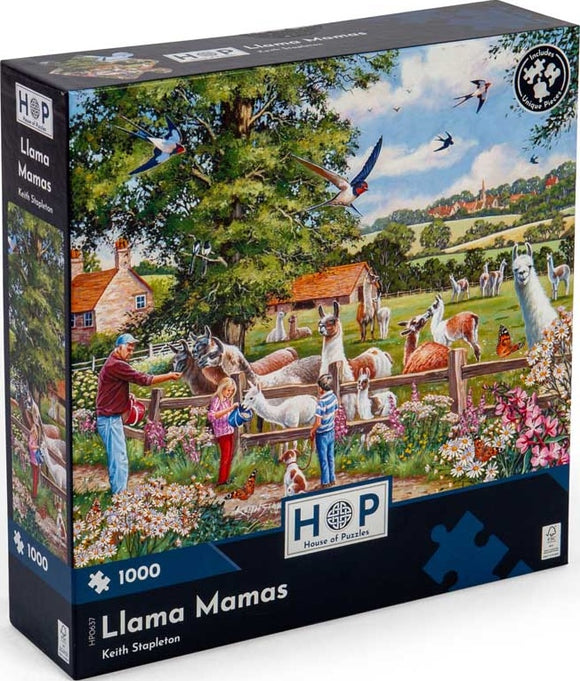Llama Mamas - Keith Stapleton | House Of Puzzles | 1000 Pieces | Jigsaw Puzzle