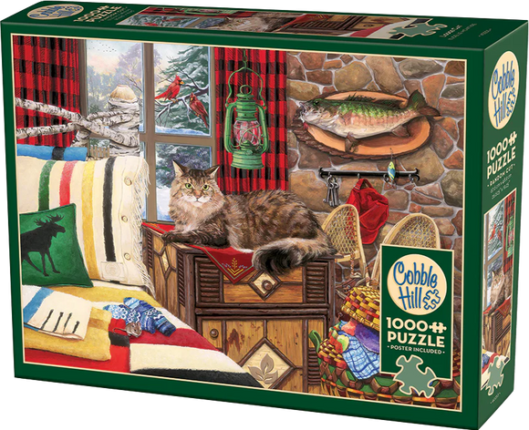 Lodge Cat - Joelle McIntyre | Cobble Hill | 1000 Pieces | Jigsaw Puzzle