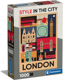 London - Style In The City | Clementoni | 1000 Pieces | Jigsaw Puzzle