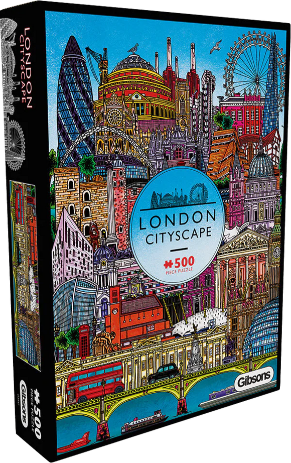 London Cityscape - John Rooney | Gibsons | 500 Pieces | Jigsaw Puzzle