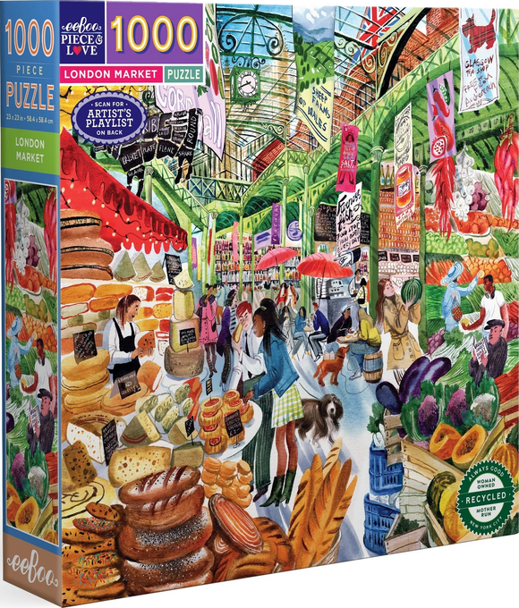 London Market - Victoria Tentler-Krylov | Eeboo | 1000 Pieces | Jigsaw Puzzle