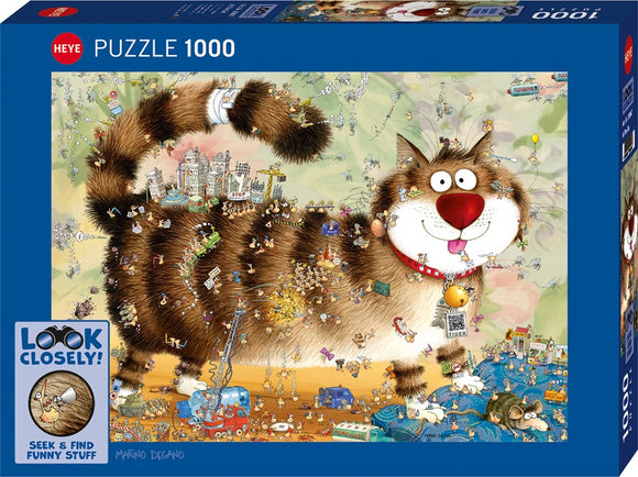 Look Closely - At The Cat | Marino Degano | Heye | 1000 Pieces | Jigsaw Puzzle