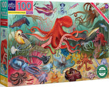 Love Of Octopuses & Friends - Uta Krogmann | Eeboo | 100 Pieces | Jigsaw Puzzle