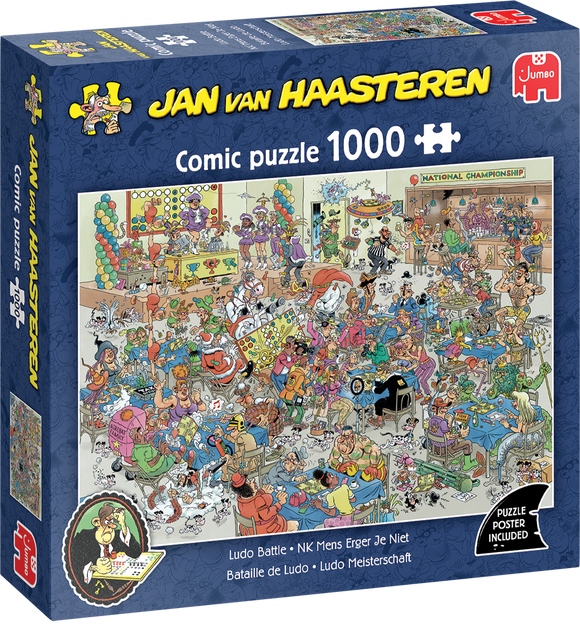 Ludo Battle - Jan van Haasteren | Jumbo | 1000 Pieces | Jigsaw Puzzle