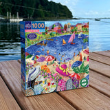 Lunch By The Sea - Jennifer Orkin Lewis | Eeboo | 1000 Pieces | Jigsaw Puzzle