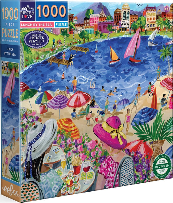 Lunch By The Sea - Jennifer Orkin Lewis | Eeboo | 1000 Pieces | Jigsaw Puzzle