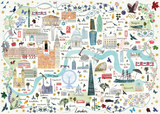 Map Of London - Josie Shenoy | Gibsons | 1000 Pieces | Jigsaw Puzzle
