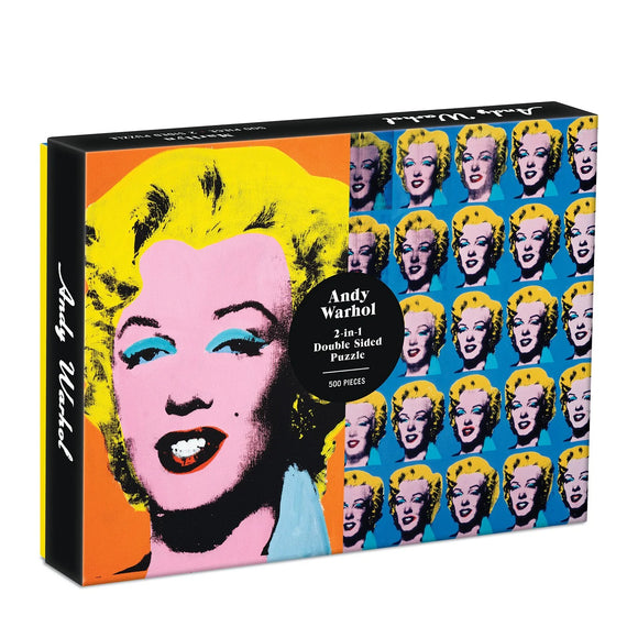 Marilyn - Andy Warhol | Galison | 500 Pieces | Double Sided Jigsaw Puzzle