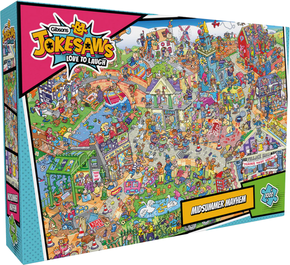 Midsummer Mayhem - Jokesaws | Phil Dobson | Gibsons | 1000 Pieces | Jigsaw Puzzle