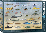 Military Helicopters | Eurographics | 1000 Pieces | Jigsaw Puzzle