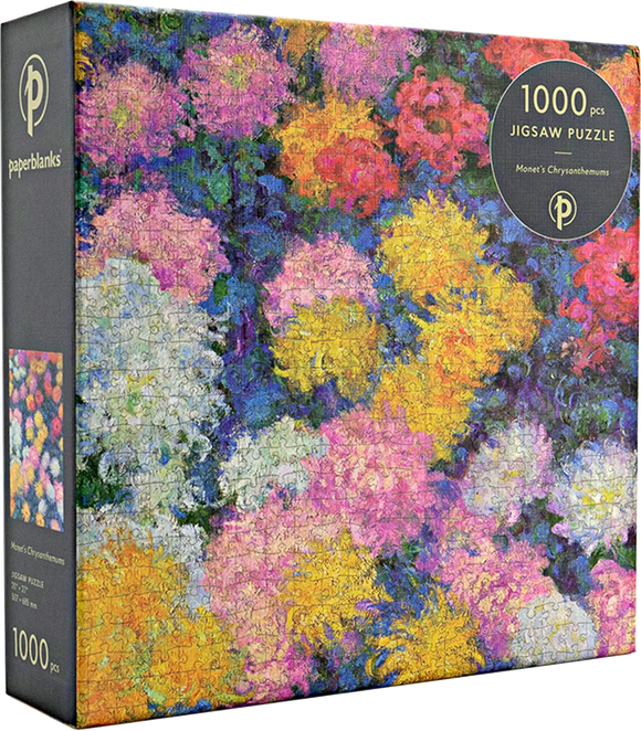 Monet’s Chrysanthemums - Claude Monet | Paperblanks | 1000 Pieces | Jigsaw Puzzle