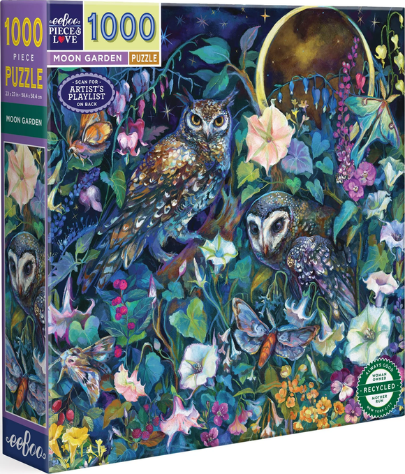 Moon Garden - Clara McAllister | Eeboo | 1000 Pieces | Jigsaw Puzzle