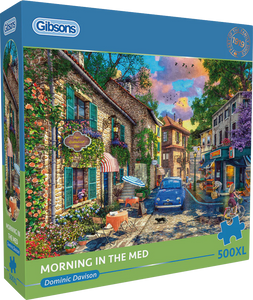 Morning In The Med - Dominic Davison | Gibsons | 500 XL Pieces | Jigsaw Puzzle